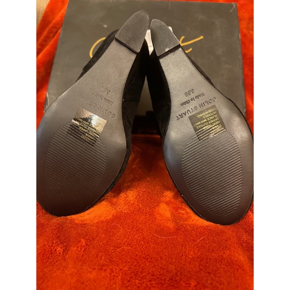 Colin Stuart  Black Wedge Suede Bootie 6.5 - Picture 3 of 6